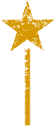 Yellow Star with line